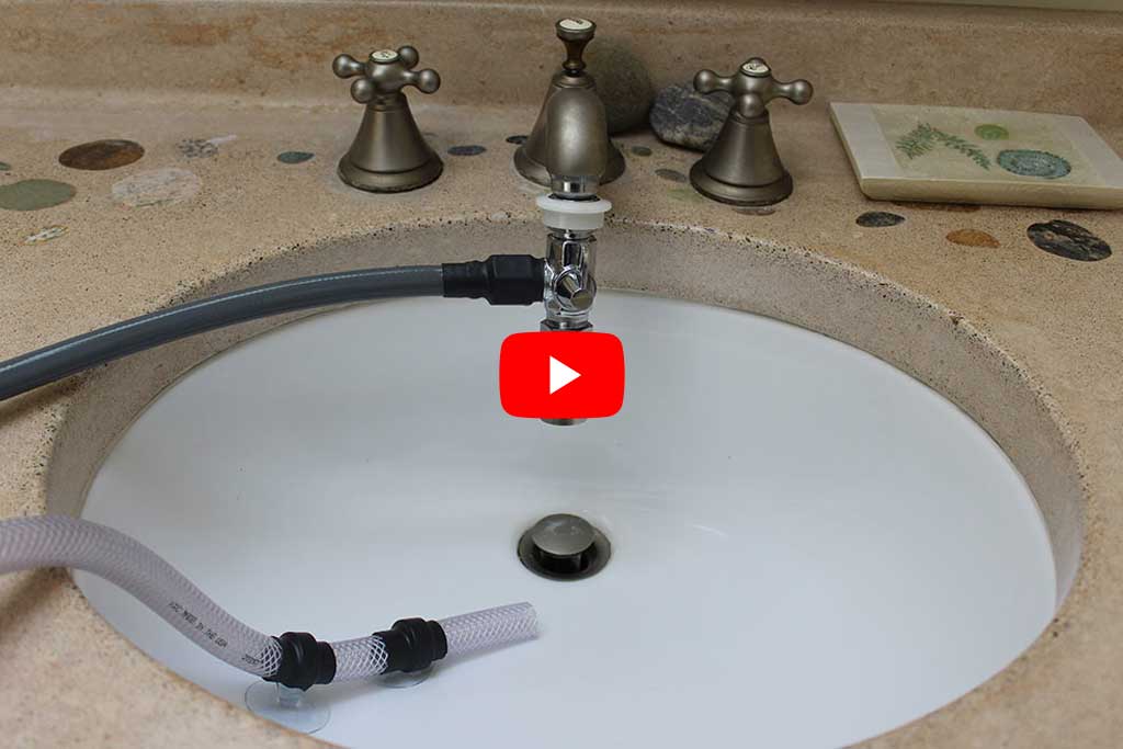 Sink quick connect new shower remodel - santa cruz ca