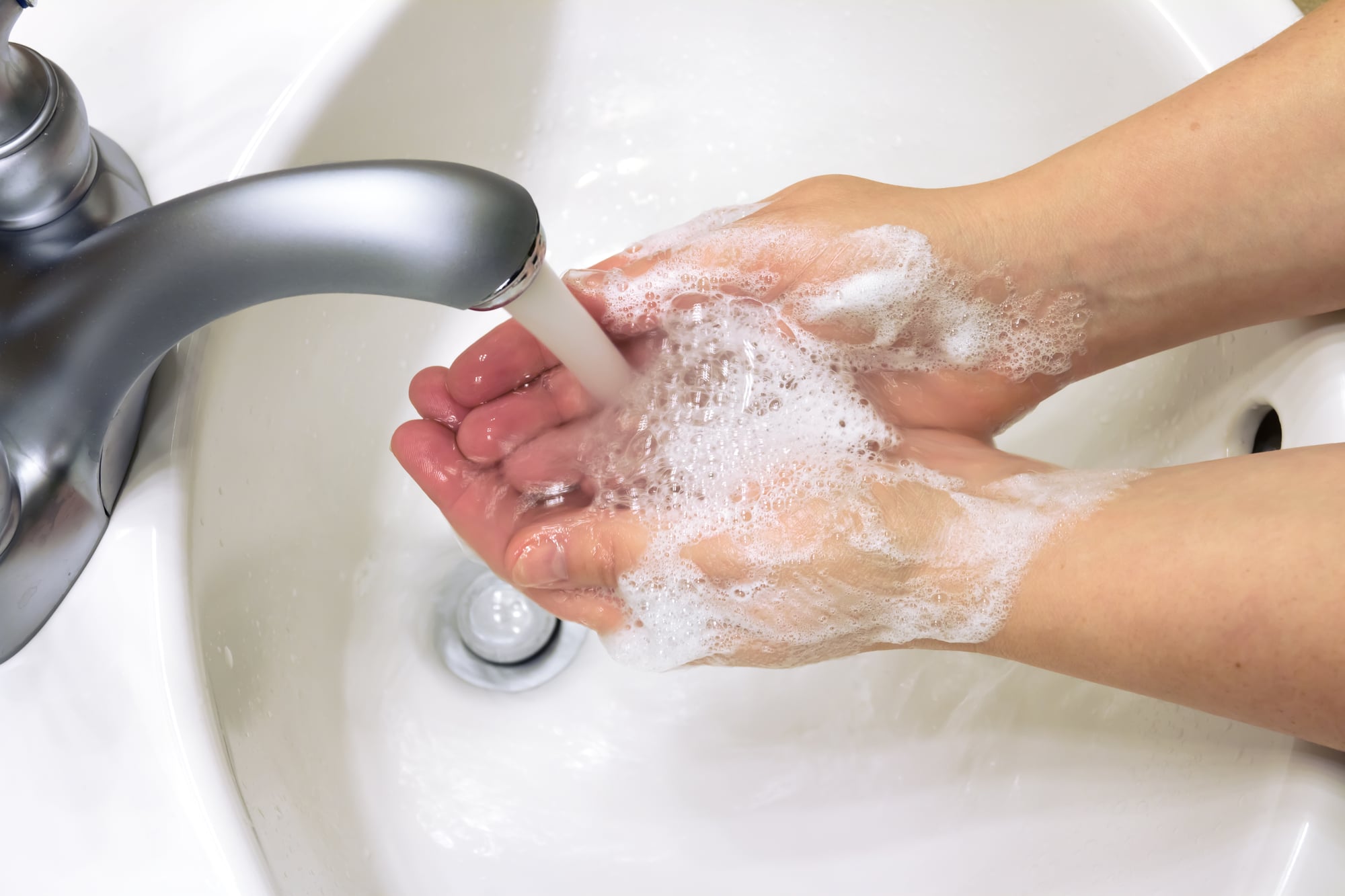 Washing hands